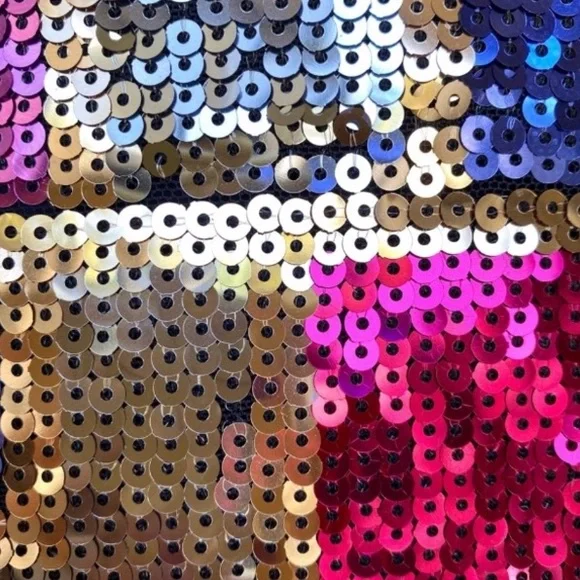 Trina Turk Sequin Mosaic Mini Dress Holiday / NYE Stunner, Size 4 NWOT Sample - Picture 8 of 9